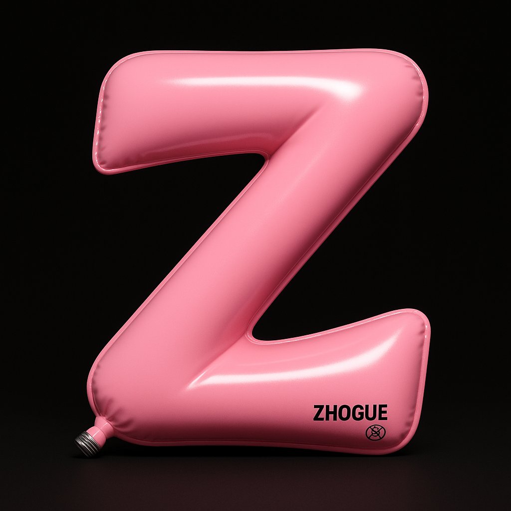 充气字母Z 3D装置艺术