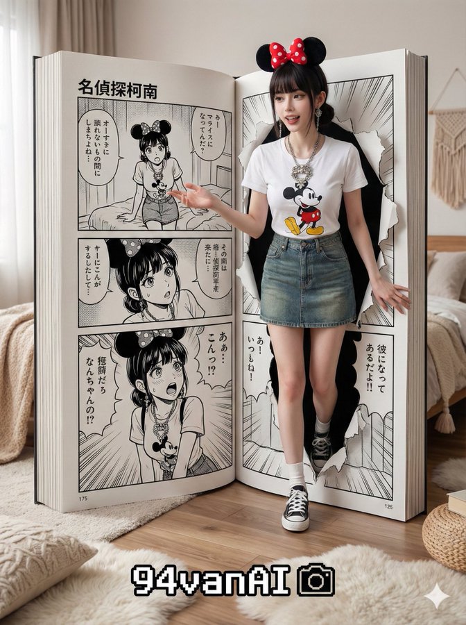 从照片中走出的漫画人物