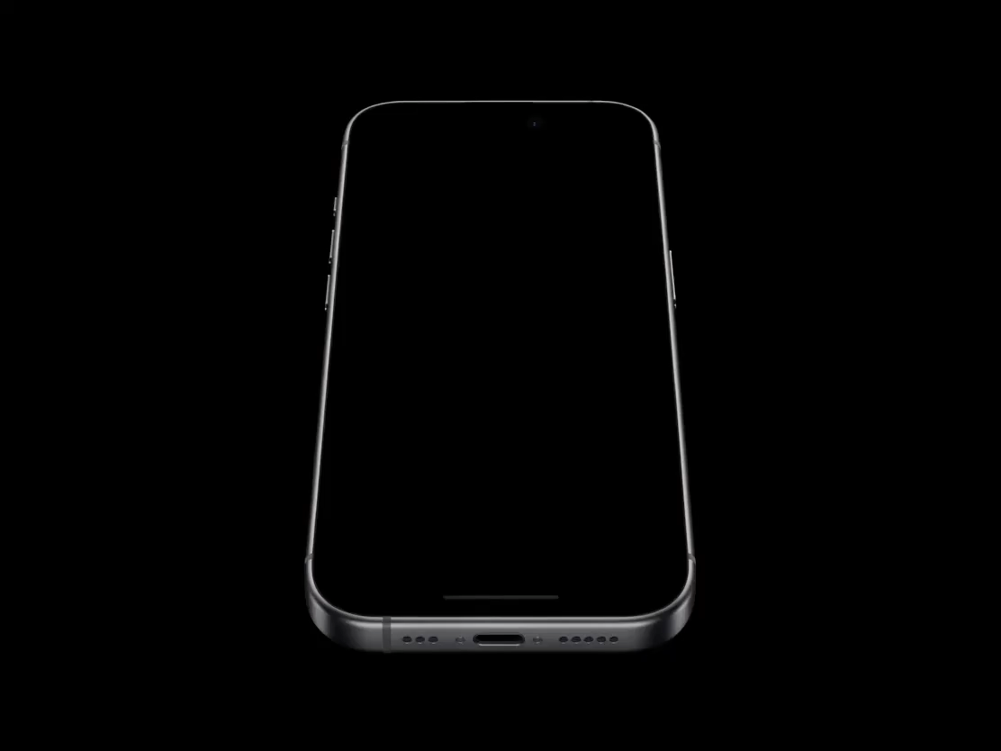 iPhone 15 Pro 钛金属特效展示