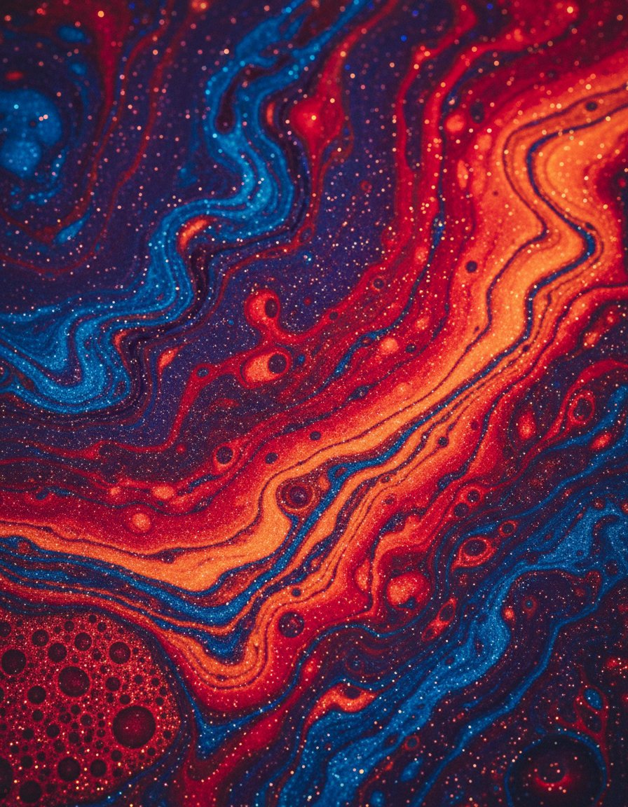 虹彩流体的微观漩涡