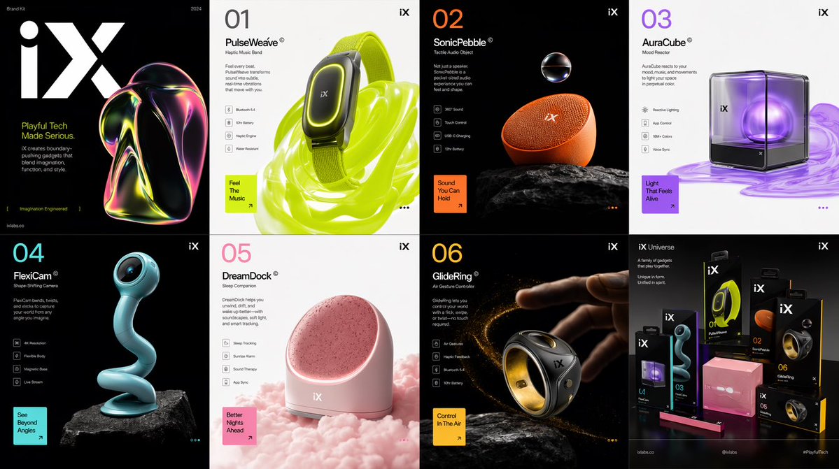 iX未来科技品牌设计套件