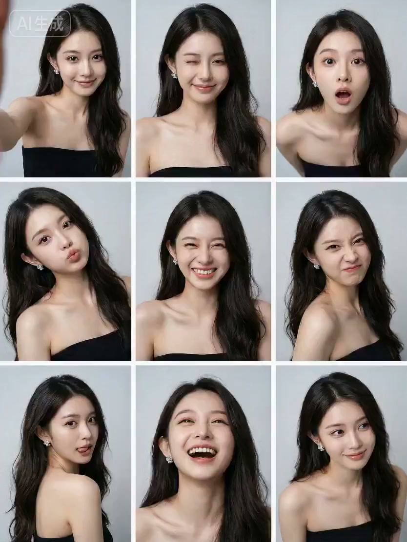 九宫格女孩的互动闹剧