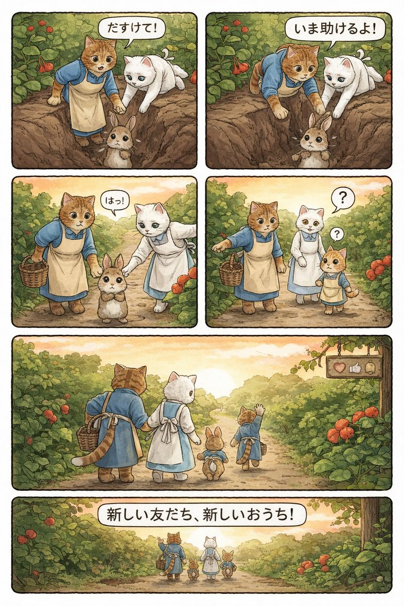 Kling视频秒变四格漫画