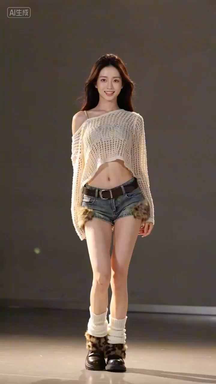 K-pop女团酷飒舞蹈动感光影秀