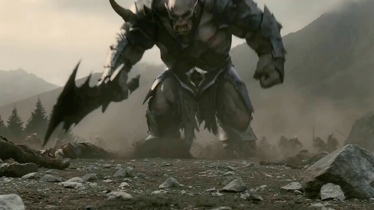 莱戈拉斯与巨型半兽人的生死对决