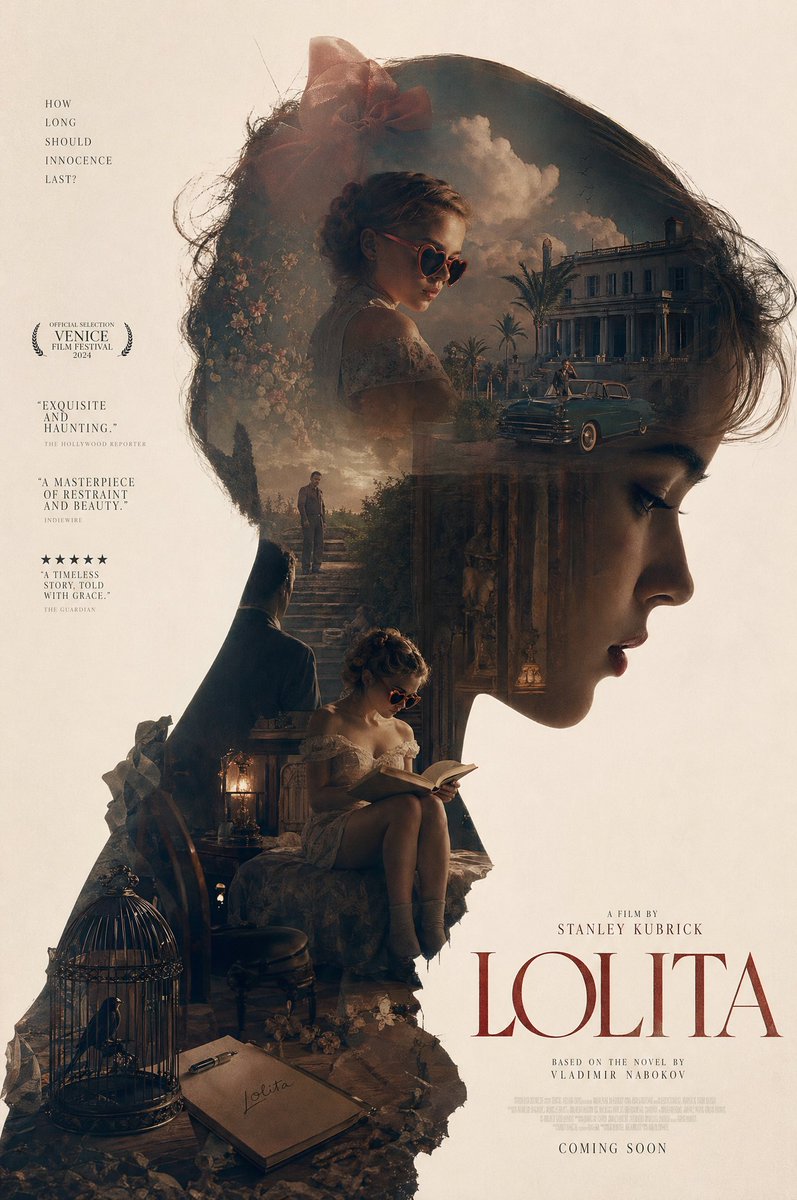 洛丽塔剪影史诗叙事海报