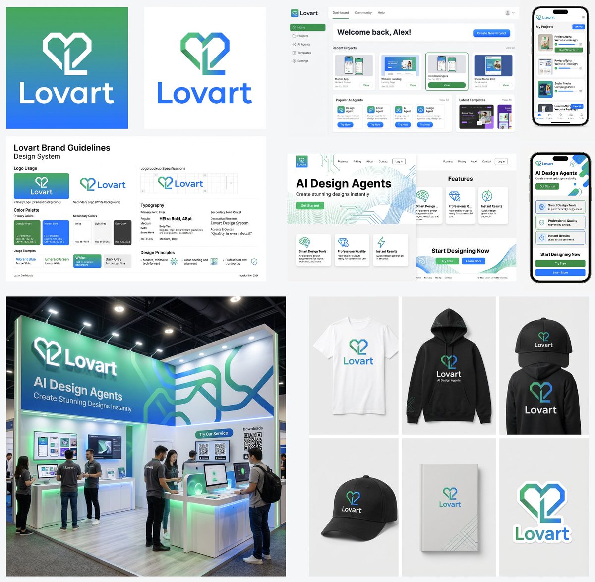 Lovart品牌全案设计:Logo、UI、网站、展位与周边