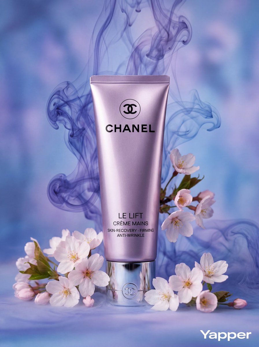 幽蓝烟缕环绕的奢华美妆大片