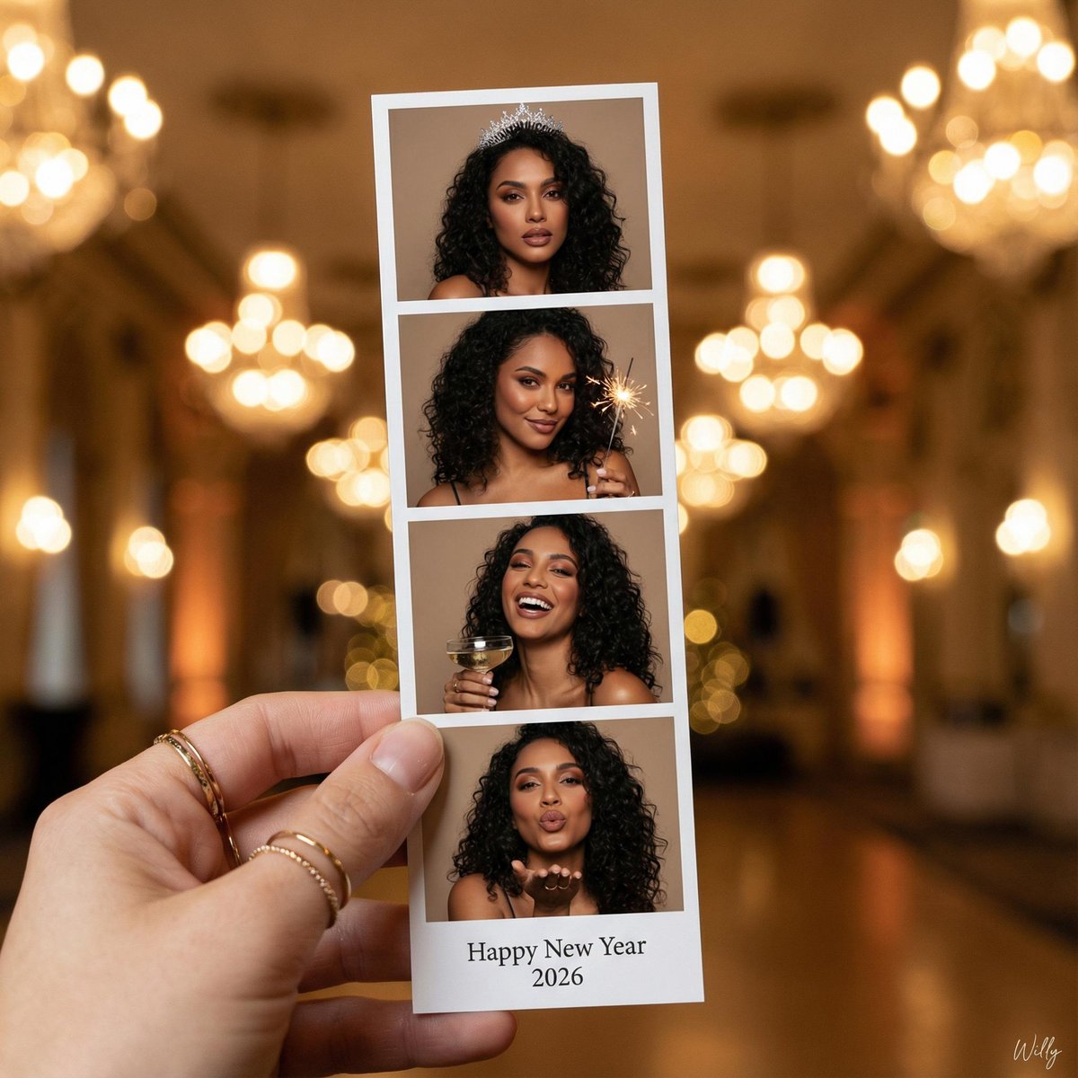 奢华新年夜手持连拍胶片写真