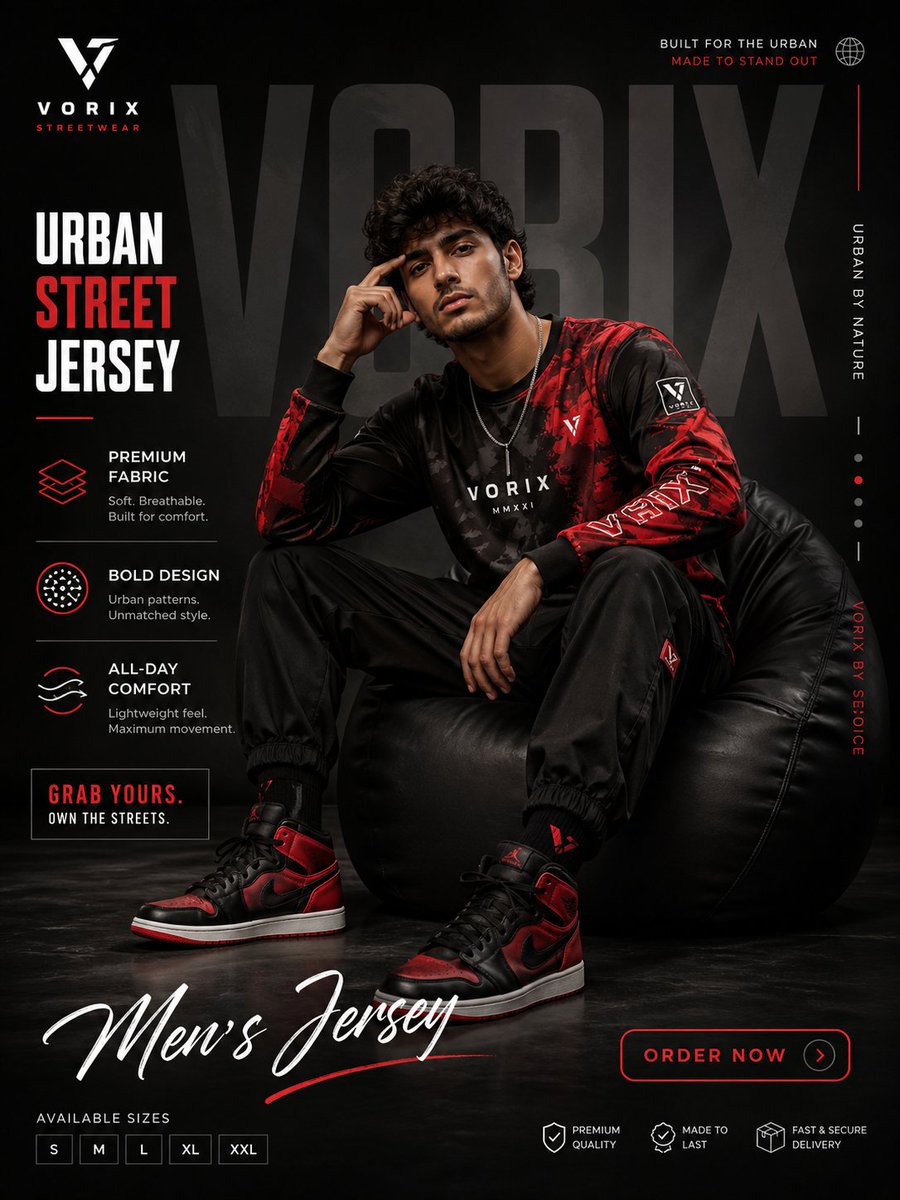 奢华街头风男装海报