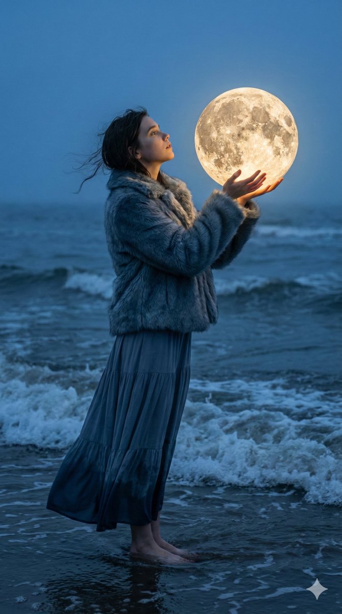 海边的月光女神