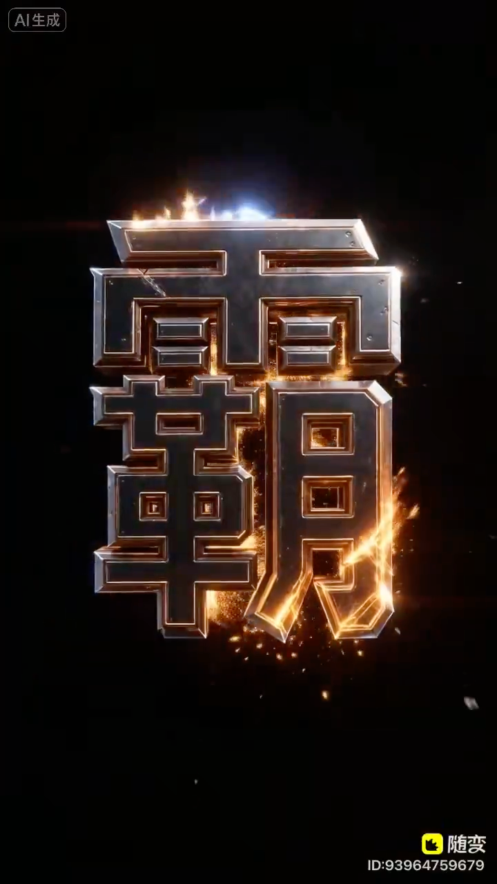 霸王甲机甲字体特效