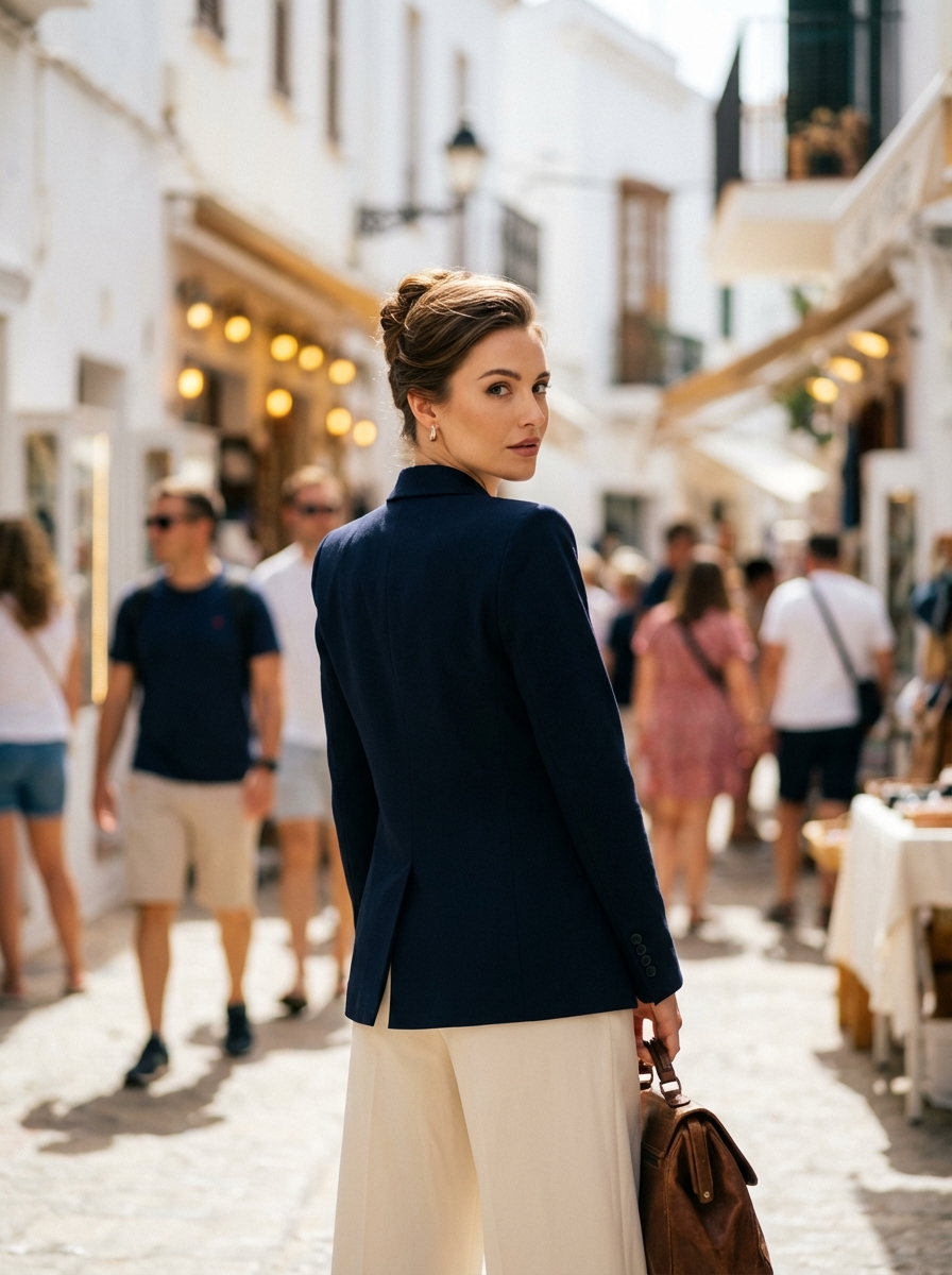 地中海街头老钱风高级感回眸