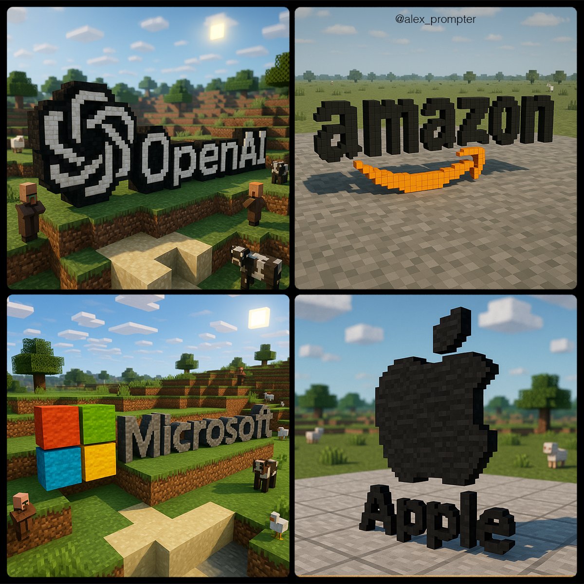 Minecraft风格像素标志重建