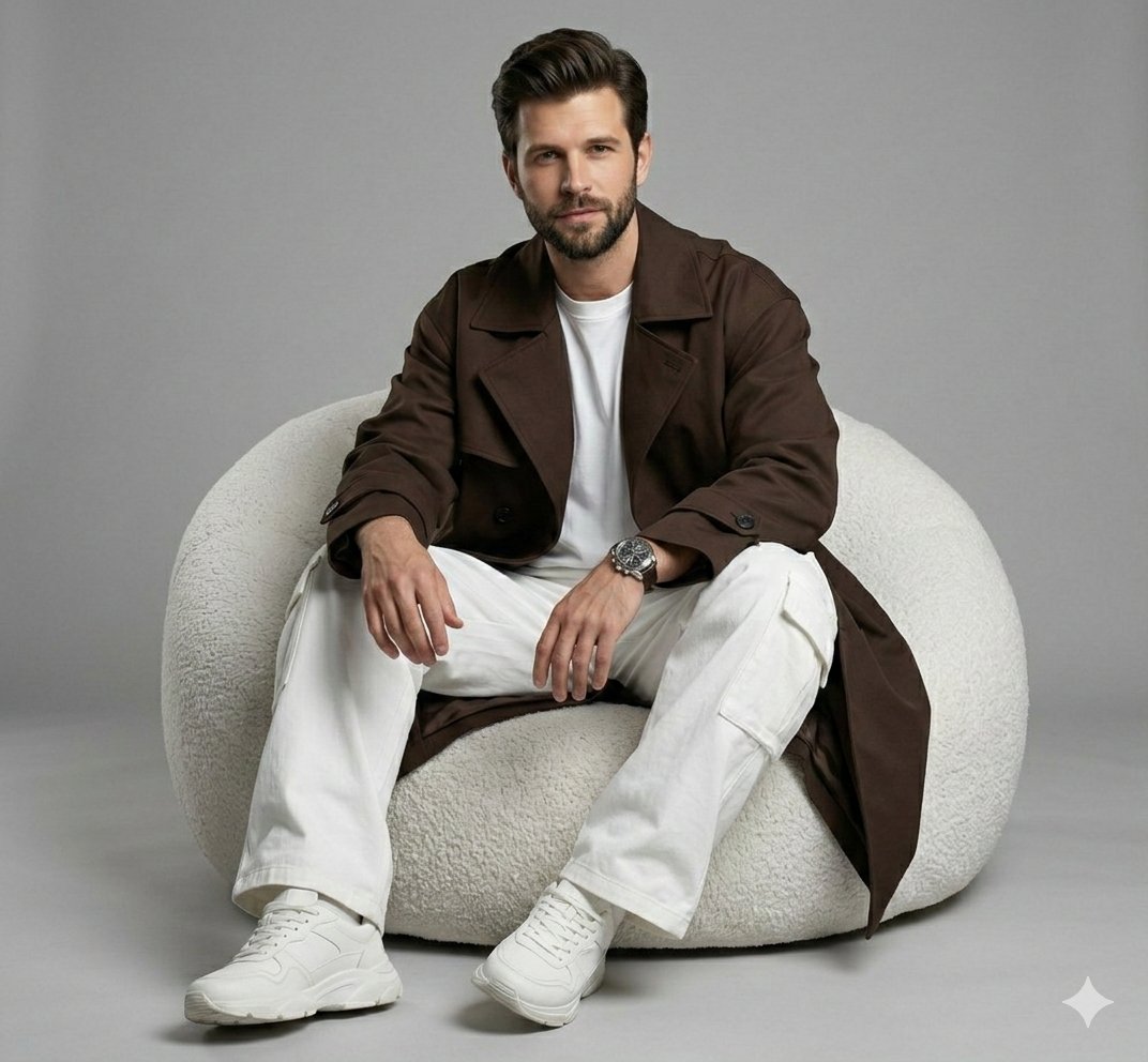 极简灰调巧克力色街头潮男大片