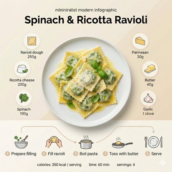 极简北欧食谱插画