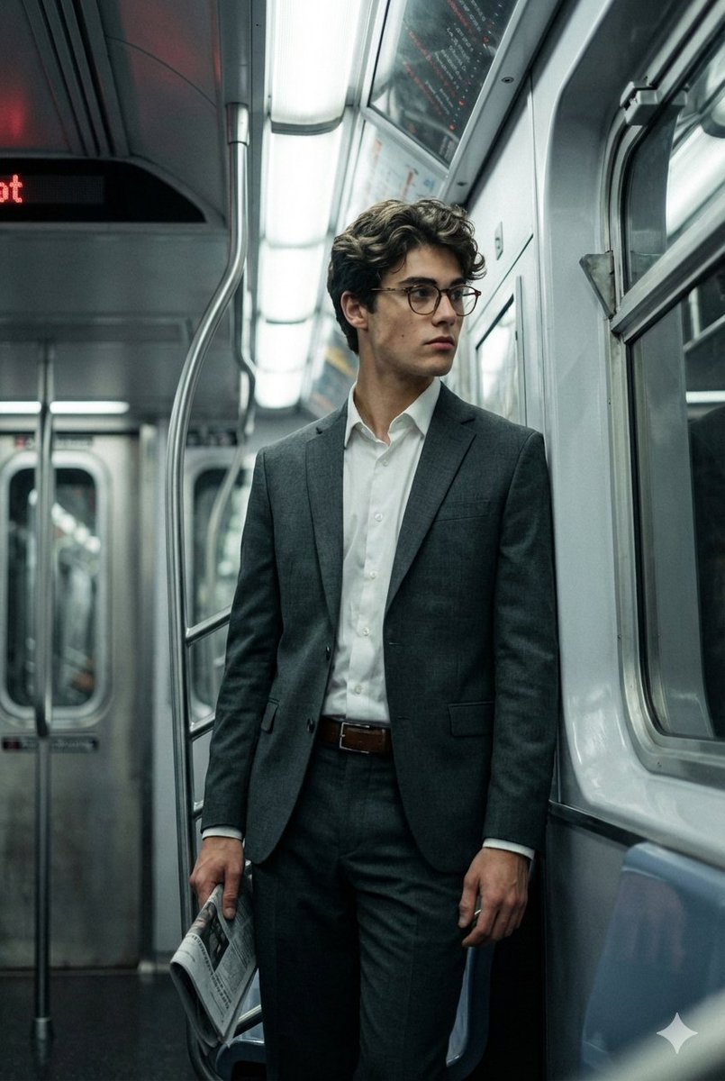 极简西装男的深夜地铁纪事