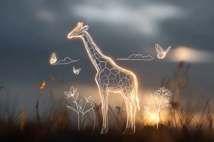 极简线条儿童画