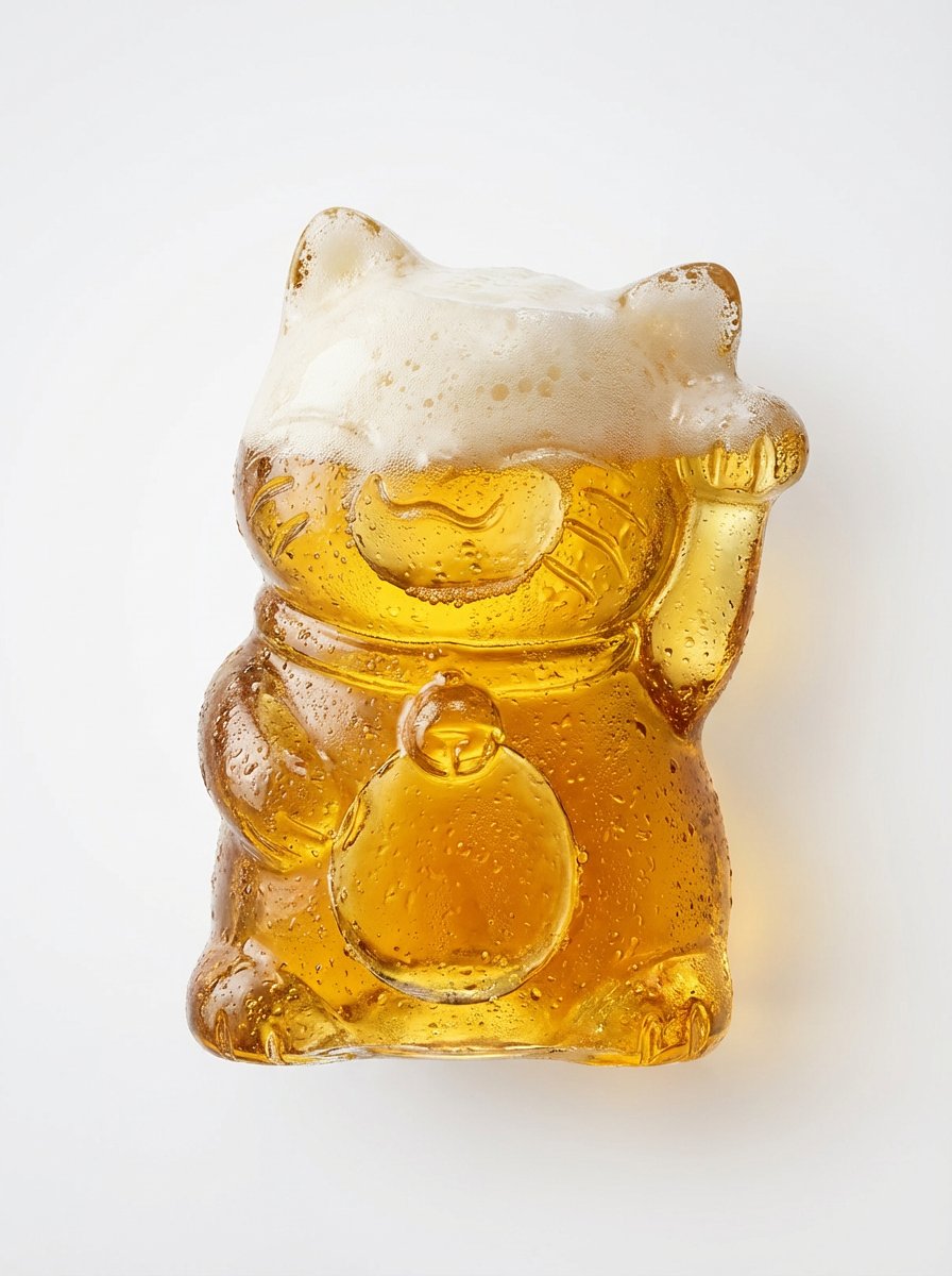 极简光影中漂浮的可乐护身符