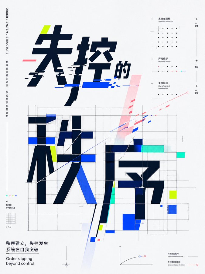 现代几何字体概念海报创作指南