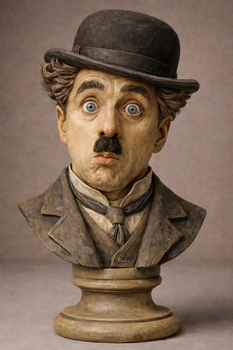 斑驳彩绘木雕艺术半身像