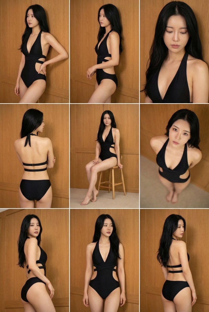 九宫格角色多角度姿势参考