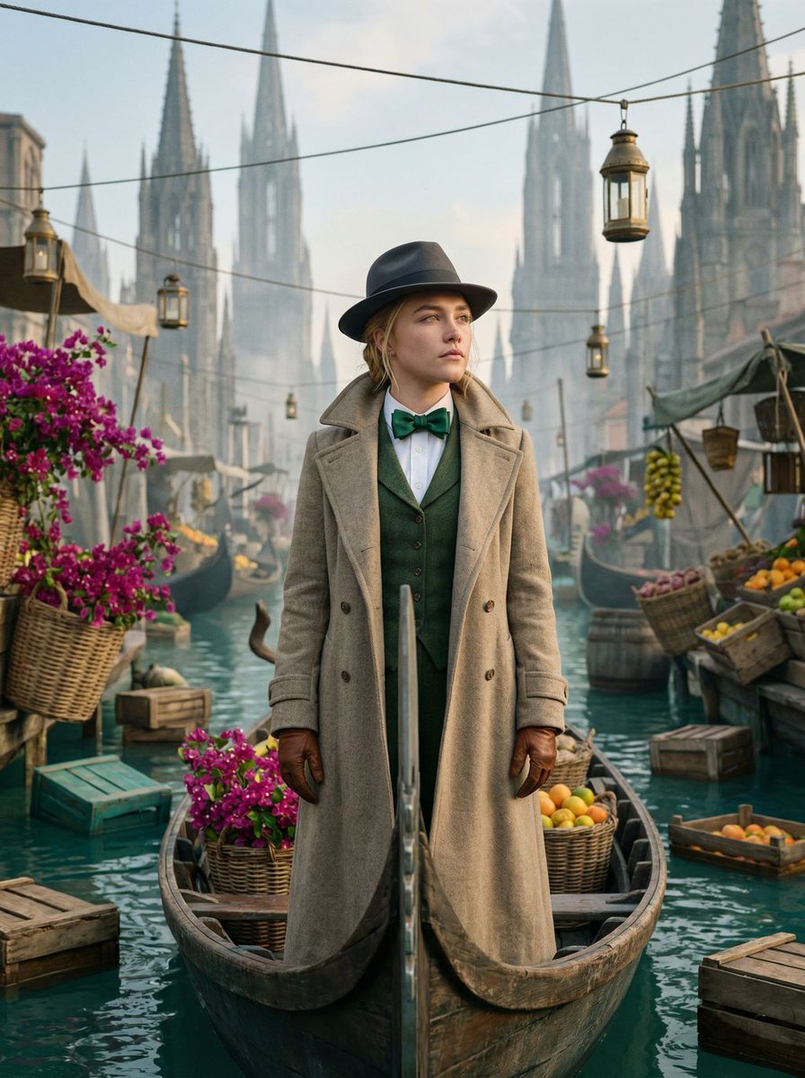 雾锁迷幻水市的神秘旅者