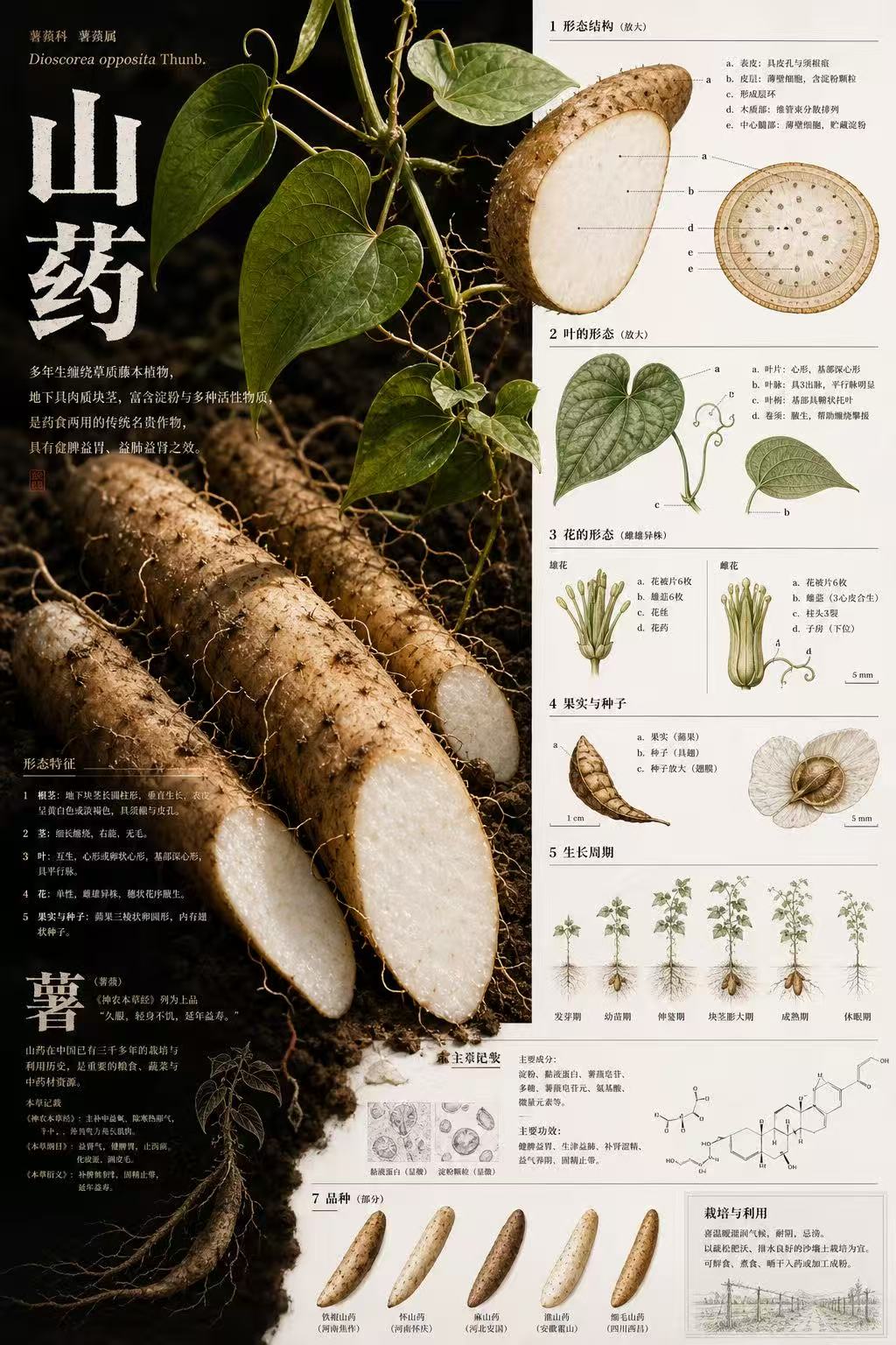 植物博物图谱海报