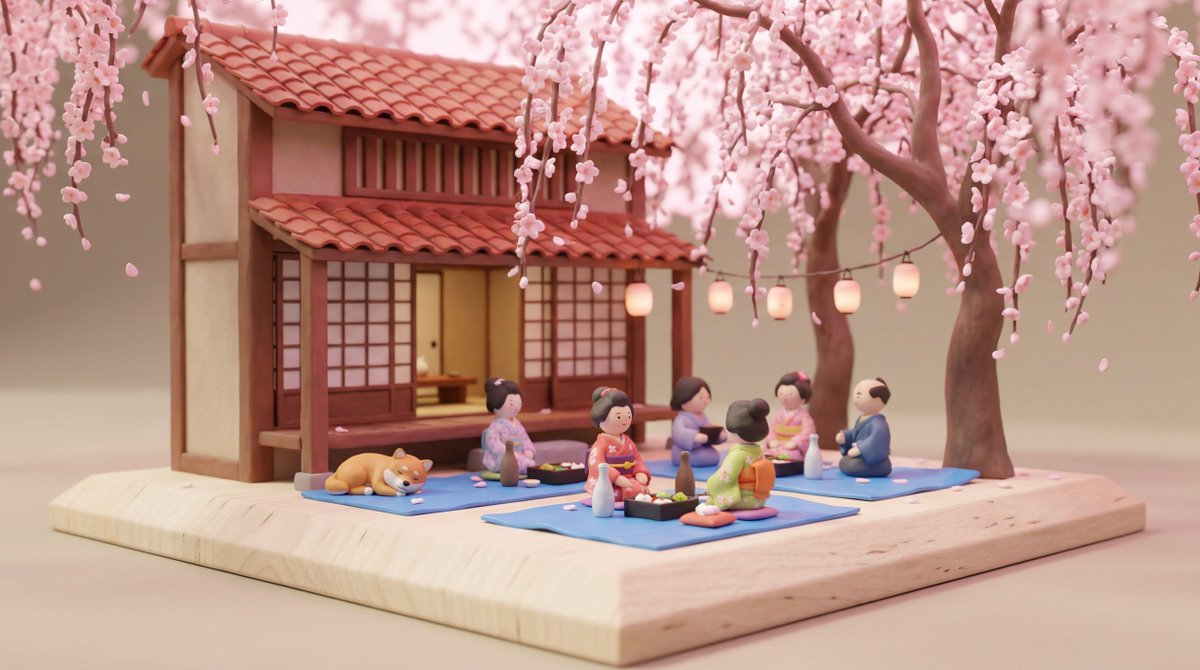 粘土微缩世界：日常生活场景