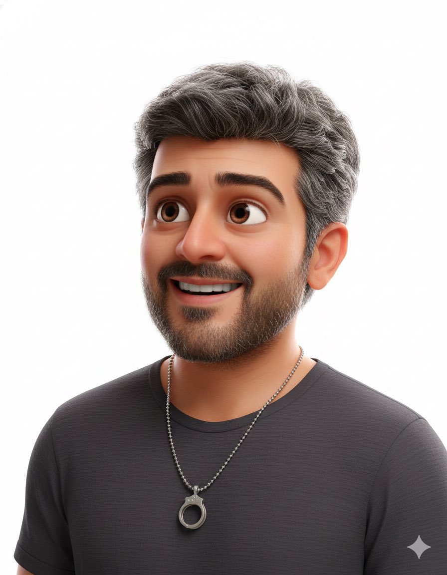 白色影棚里的皮克斯风3D人像