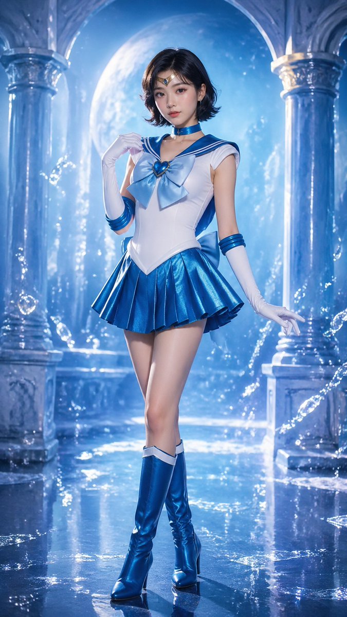 真人版美少女战士月光仙子全身像