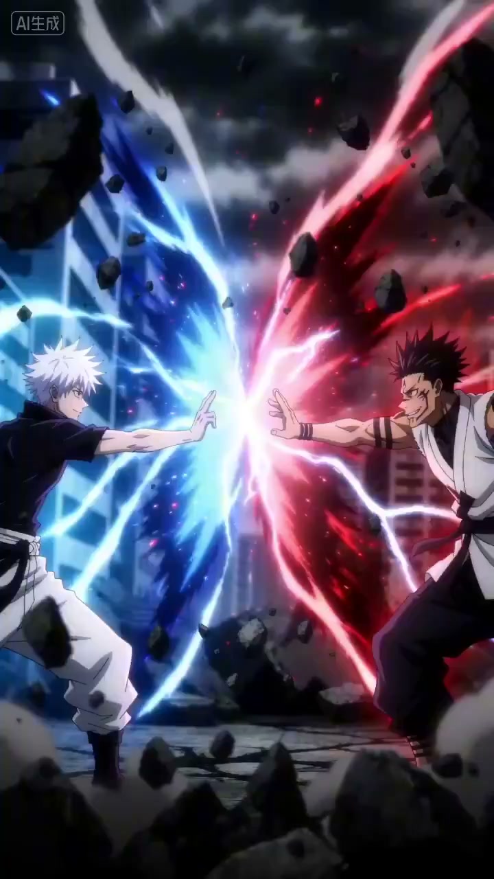 红蓝双雄宿命对决能量炸裂