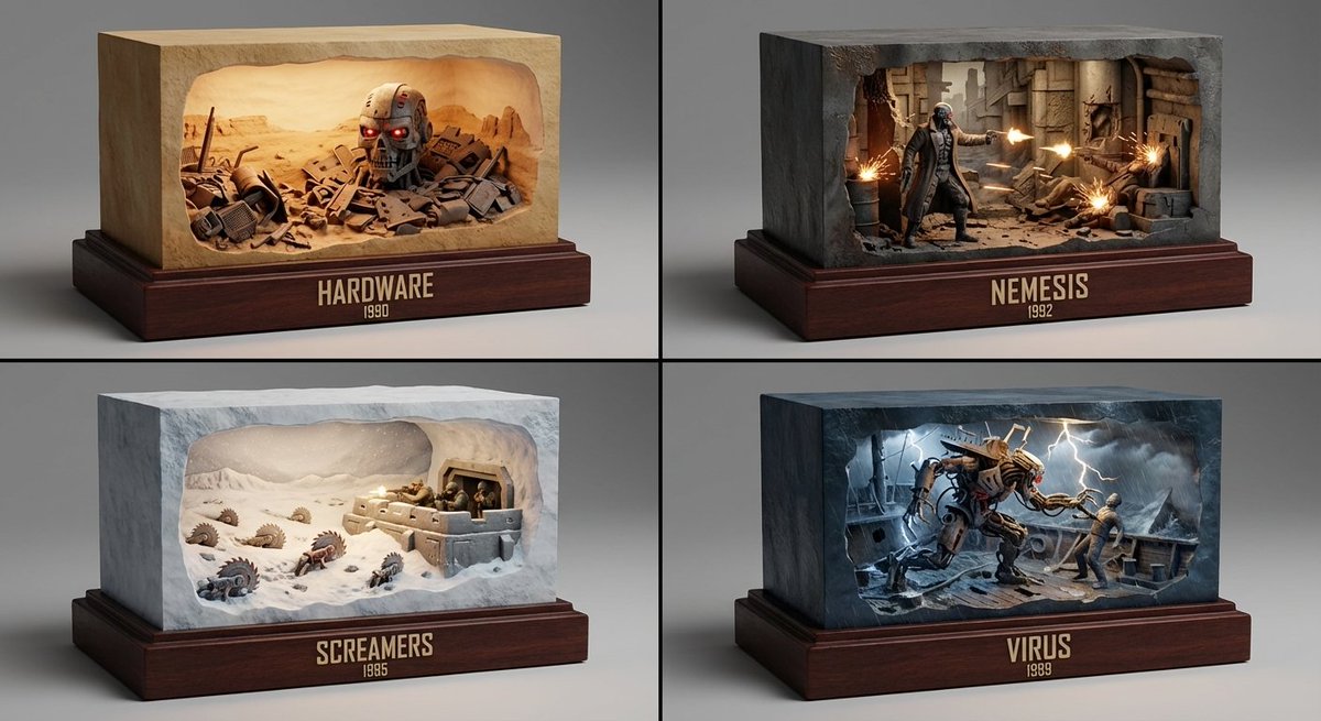 生化危机：暗红木底座的超写实微缩场景格