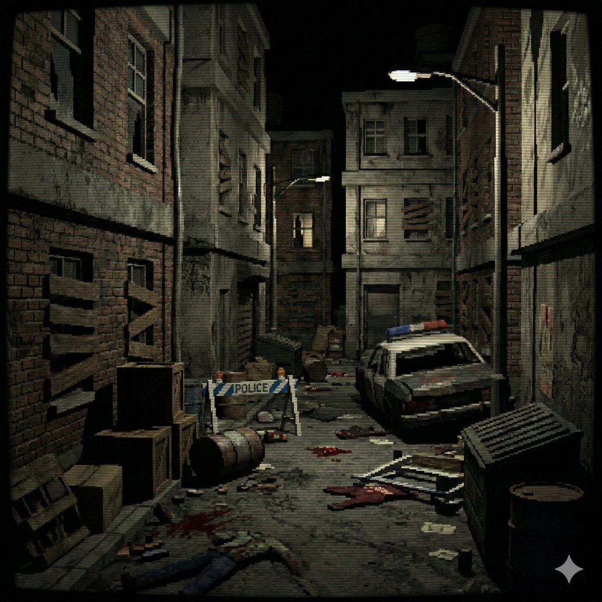 复古PS1低多边形游戏背景