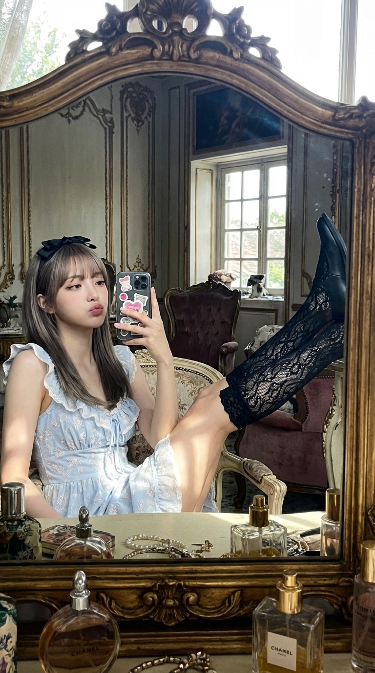 洛可可镜面叛逆自拍