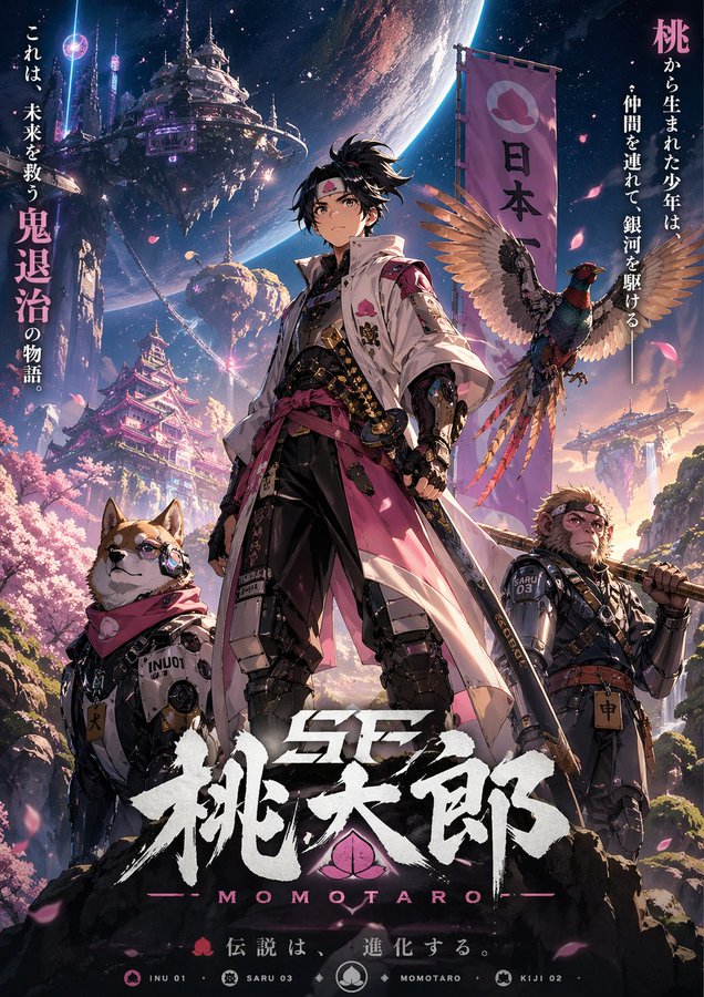 科幻桃太郎：动画世界观主视觉