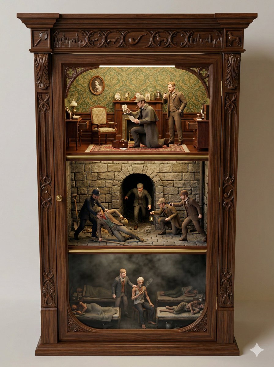 福尔摩斯探案集立体微缩模型