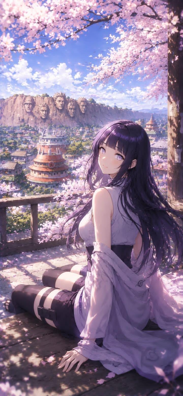 木叶春暮中的回眸少女