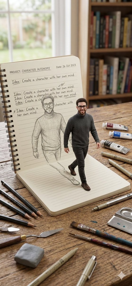 纸页上跃出的灵动少女