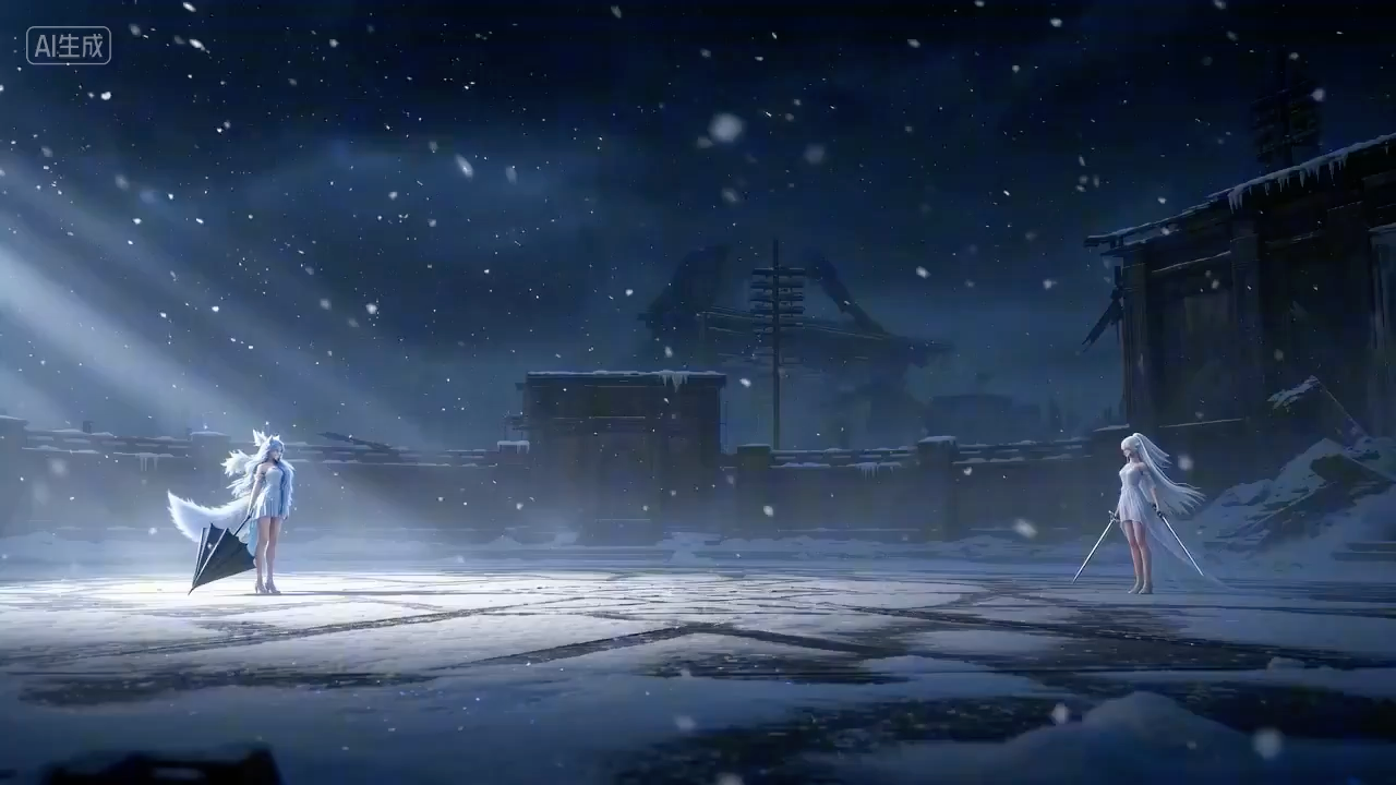 雪废墟双雄决战争锋瞬间