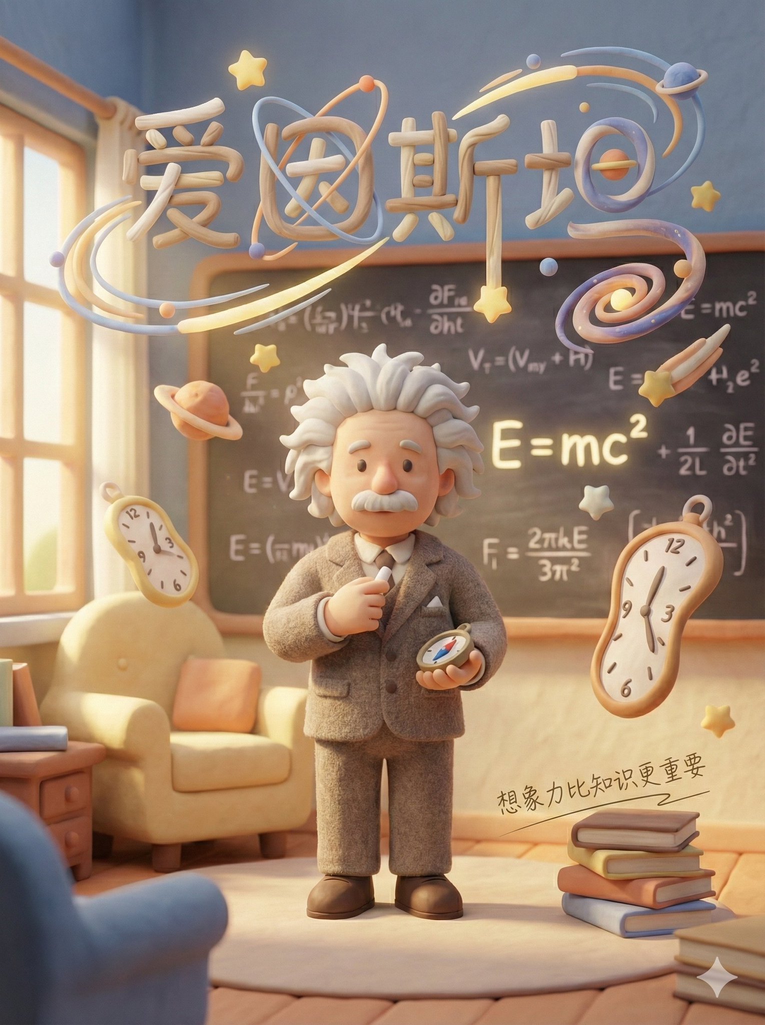 哑光软陶羊毛毡治愈海报