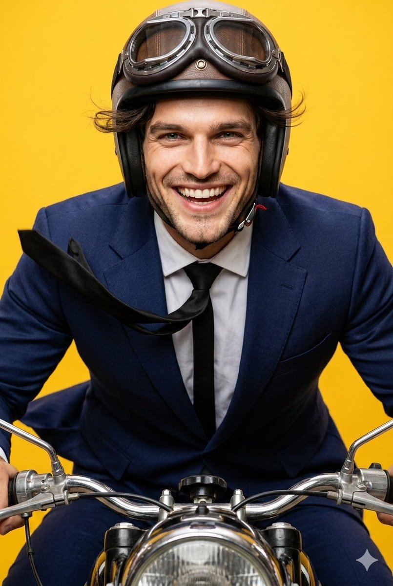 疾驰的快乐：西装骑士与风