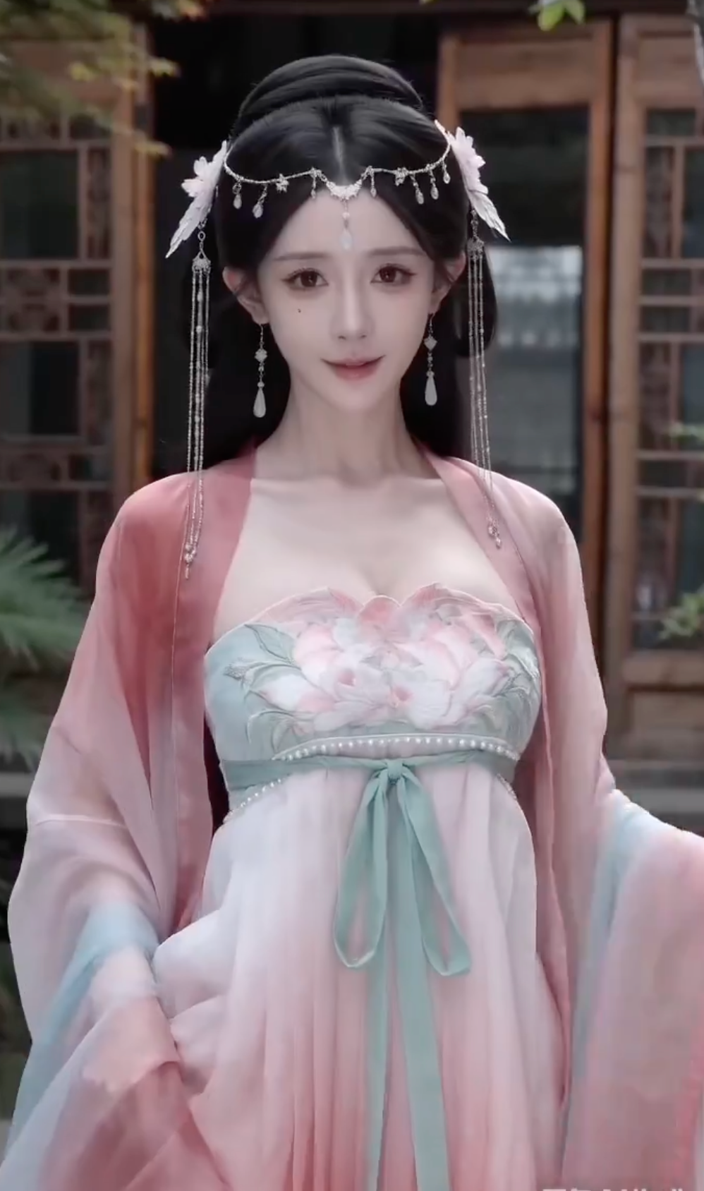 绝美古风汉服变装仙气灵动视频