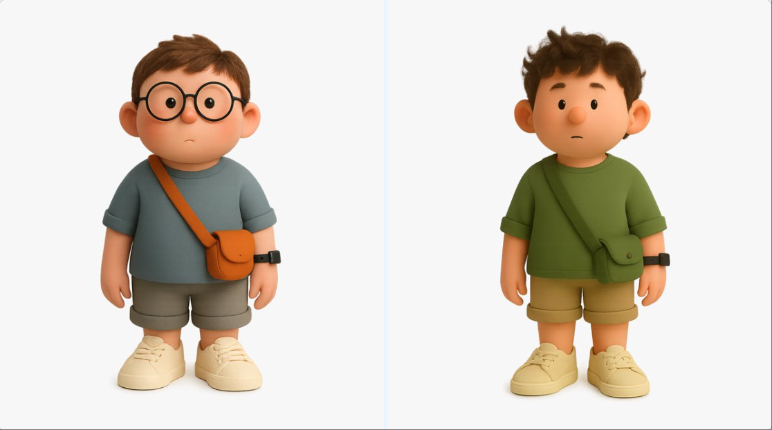 3D卡通男孩角色渲染