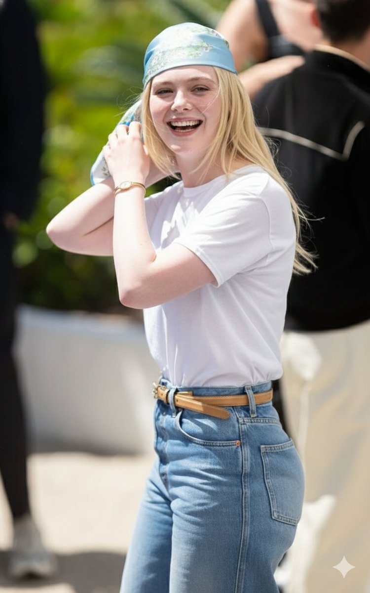 阳光街拍金发少女的灿烂笑容