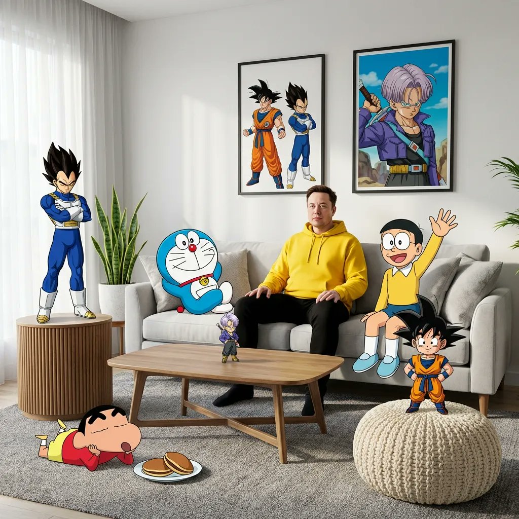 现实客厅里的动漫同框奇境