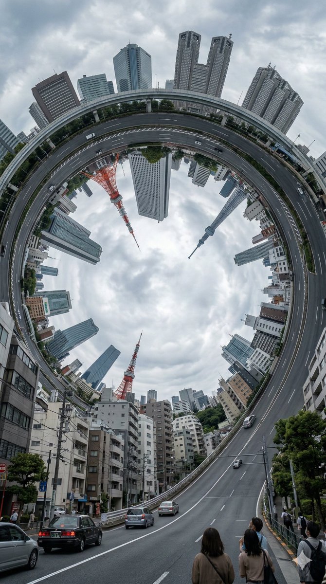 反重力之城：头顶倒悬的街道环界