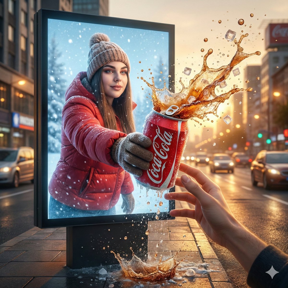 跨越虚实边界的红手袋广告