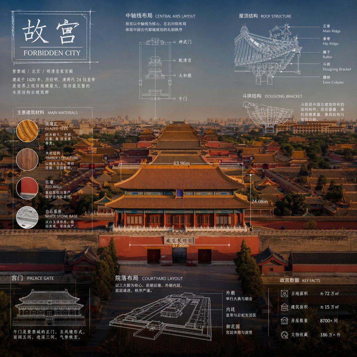 真实物品技术蓝图信息图