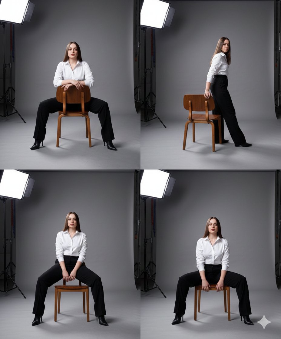 顶级杂志风四宫格时尚大片